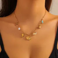 Colier Shell Cross Charms_1