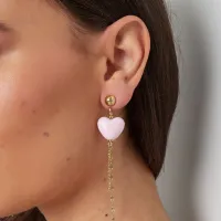 Cercei Blush Heart Chain_1