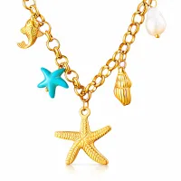 Colier Starfish Blue Charms_0