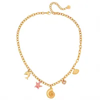 Colier Seashell Pink Charms_1