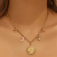 Colier Crescent Sun Charms_1